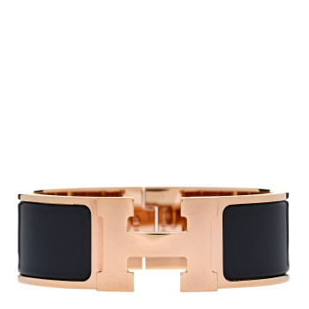 HERMES Enamel Wide Clic Clac H Bracelet GM