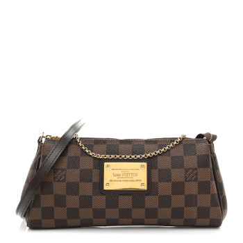 LOUIS VUITTON Damier Ebene Eva Clutch