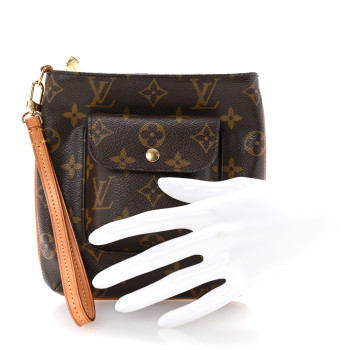 LOUIS VUITTON Monogram Partition Wristlet