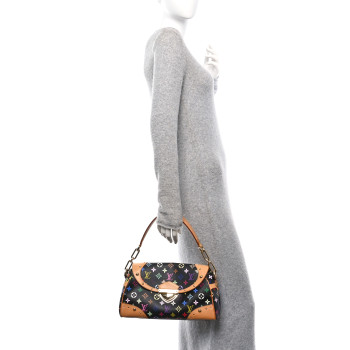 LOUIS VUITTON Monogram Multicolor Beverly MM Black