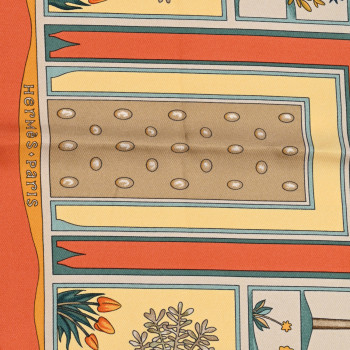 HERMES Silk PariDaiza Scarf 90