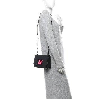 LOUIS VUITTON Epi Twist Shoulder Bag PM Black Pink