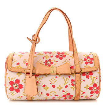 LOUIS VUITTON Monogram Cherry Blossom Papillon Red Creme