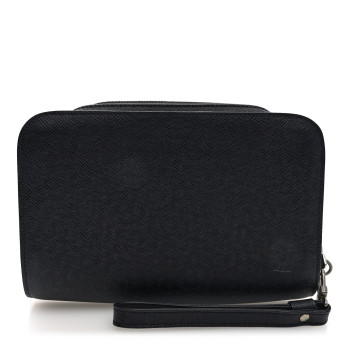 LOUIS VUITTON Taiga Baikal Pochette Ardoise
