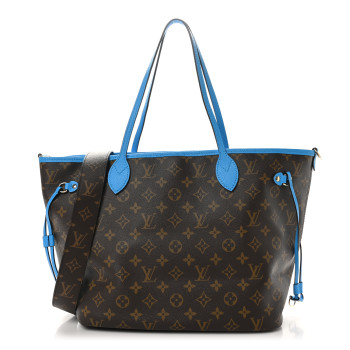 LOUIS VUITTON Monogram Inside Out Neverfull Bandouliere MM Gaston Blue