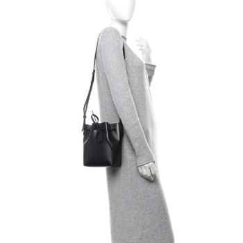 MANSUR GAVRIEL Vegetable Tanned Calfskin Mini Mini Bucket Bag Black Flamma