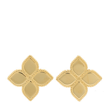 ROBERTO COIN 18K Yellow Gold Princess Flower Earrings
