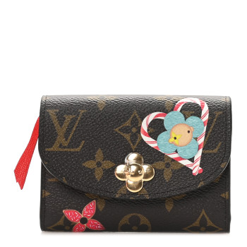 LOUIS VUITTON Monogram 2024 Christmas Animation Candy Factory Rosalie Coin Purse Candy Red