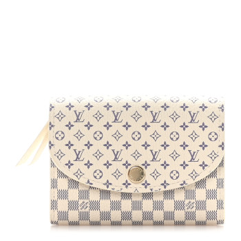 LOUIS VUITTON Damier Azur Calfskin Monogram Rosalie Coin Purse