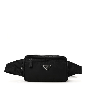 PRADA Re-Nylon Saffiano Belt Bag Black