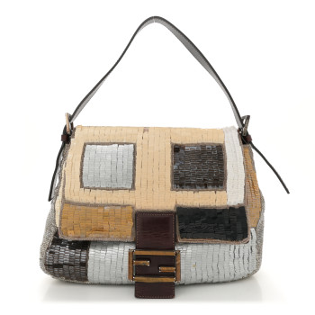 FENDI Sequin Paillettes Mama Baguette Multicolor