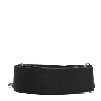 GOYARD Canvas Calfskin Adjustable Shoulder Strap Black