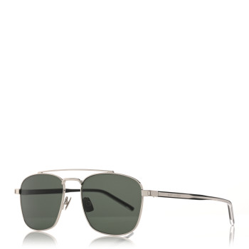 SAINT LAURENT Acetate Metal Aviator SL665 Sunglasses Black