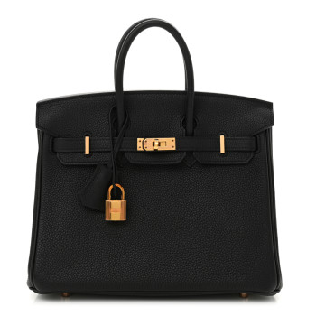 HERMES Togo Birkin 25 Black
