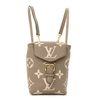LOUIS VUITTON Empreinte Monogram Giant Tiny Backpack Tourterelle Cream