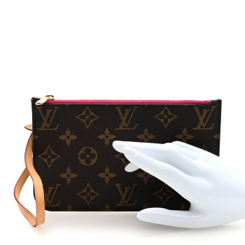 LOUIS VUITTON Monogram Neverfull PM Pochette Pivoine