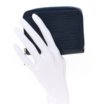 LOUIS VUITTON Epi Zippy Coin Purse Indigo