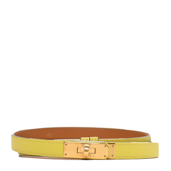 HERMES Epsom Kelly Belt Lime