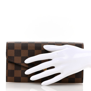 LOUIS VUITTON Damier Ebene Sarah Wallet NM