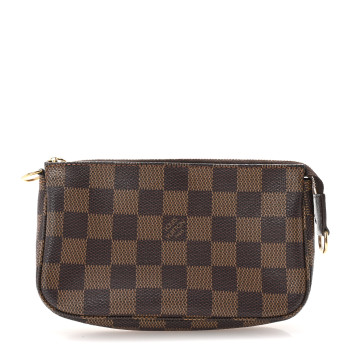 LOUIS VUITTON Damier Ebene Bucket Pochette Accessories