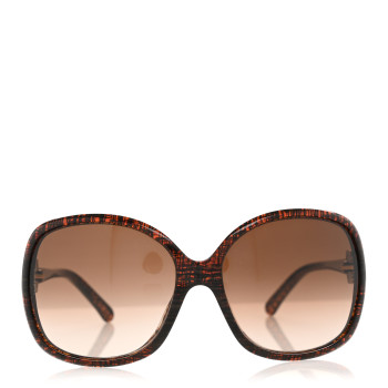CHANEL CC Tweed Effect Sunglasses 5174 Brown
