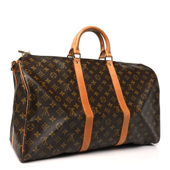 LOUIS VUITTON Monogram Keepall Bandouliere 50