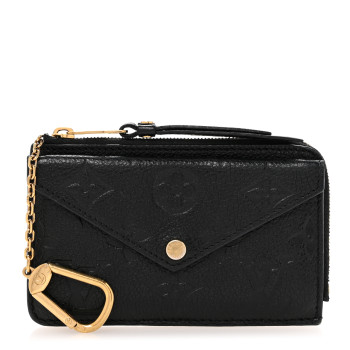 LOUIS VUITTON Empreinte Recto Verso Card Holder Black