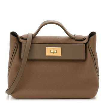 HERMES Taurillon Maurice Swift 29 24/24  Beige De Weimar Etoupe
