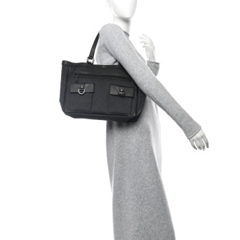 GUCCI Monogram Abbey D Ring Tote Black