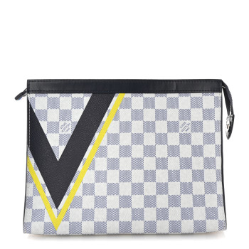 LOUIS VUITTON Damier Azur Latitude America's Cup Pochette Voyage MM Autres Toiles