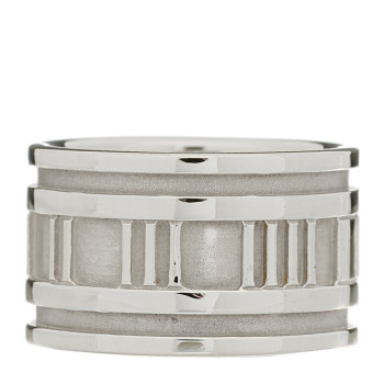 TIFFANY Sterling Silver 12mm Atlas Band Ring 51 5.75