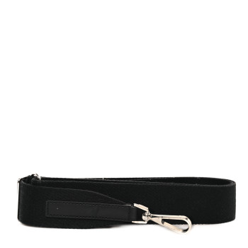 GOYARD Canvas Calfskin Adjustable Shoulder Strap Black
