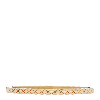 CHANEL 18K Yellow Gold Mini Coco Crush Bangle Bracelet S