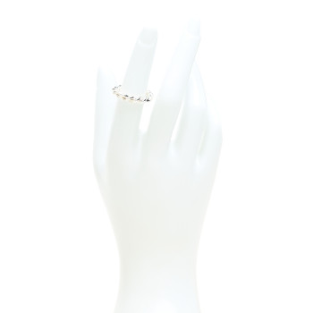 TIFFANY Sterling Silver 4mm Twist Rope Ring 49 5