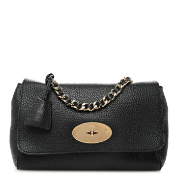 MULBERRY Small Classic Grain Calfskin Medium Lily Black
