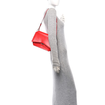 GIVENCHY Calfskin Bow Cut Shoulder Bag Red