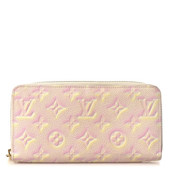 LOUIS VUITTON Empreinte Monogram Summer Stardust Zippy Wallet Pink