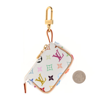 LOUIS VUITTON LV x TM Monogram Multicolor Micro Pochette White