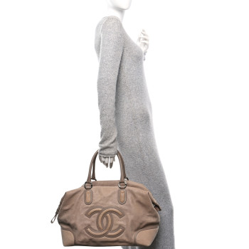 CHANEL Washed Calfskin Tote Beige