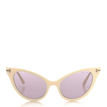 TOM FORD Evelyn-02 TF820 Cat Eye Sunglasses White