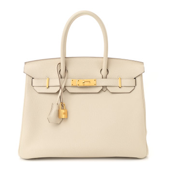 HERMES Togo Birkin 30 Craie