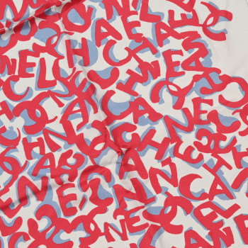 CHANEL Silk Square Scarf Multicolor