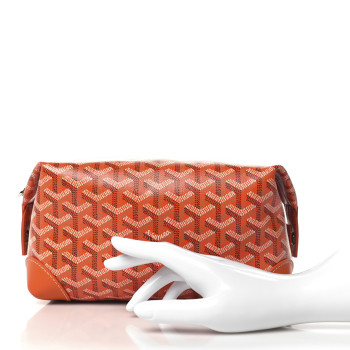 GOYARD Goyardine Boeing 25 Trousse de Toilette Orange