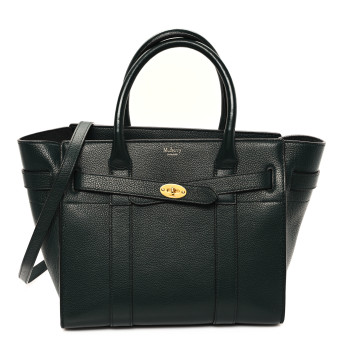MULBERRY Classic Grain Small Bayswater Zip Tote Mulberry Green