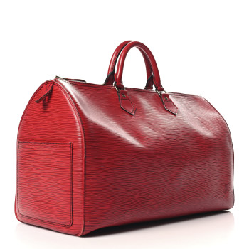 LOUIS VUITTON Epi Speedy 40 Castillan Red