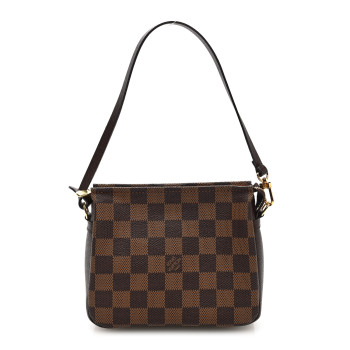 LOUIS VUITTON Damier Ebene Trousse Make Up Bag Pochette