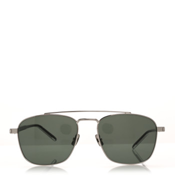 SAINT LAURENT Acetate Metal Aviator SL665 Sunglasses Black