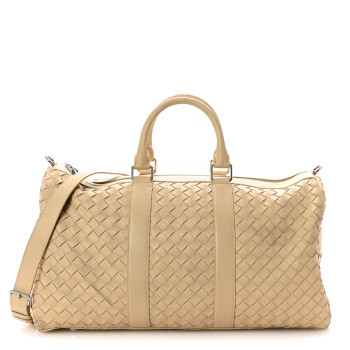 BOTTEGA VENETA Nappa Intrecciato Large Duffel Porridge