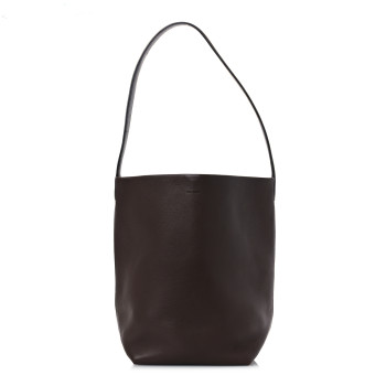 THE ROW Grained Calfskin Medium N/S Park Tote Acajou