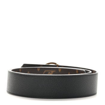 LOUIS VUITTON Monogram LV Circle 35mm Reversible Belt  85 34 Black